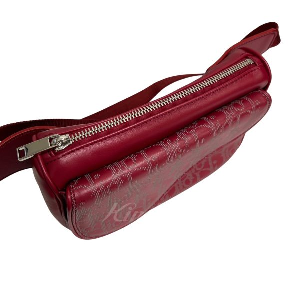 8006001419973 5 Dior Oblique Saddle Leather Galaxy World Tour Belt Bag Red