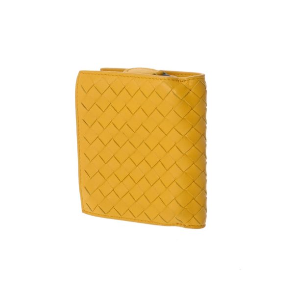 802000156393000 2 Bottega Veneta Intrecciato Calf Bifold Wallet Yellow