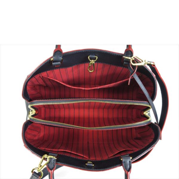 80226 5 Louis Vuitton Montaigne MM Hand Bag Marine Rouge