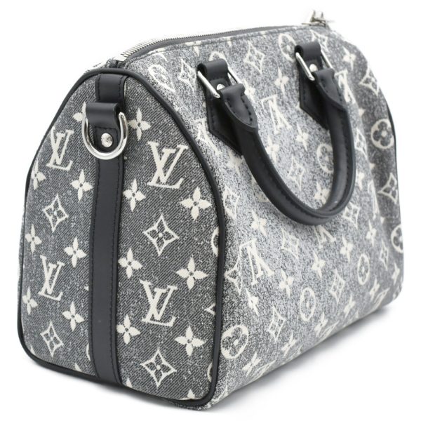 8023f040011 3 LOUIS VUITTON Speedy Bandouliere 25 2way Shoulder Bag Gray