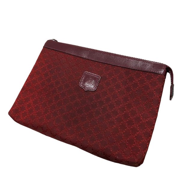 8045000779411 1 Celine Macadam Clutch Bag Red