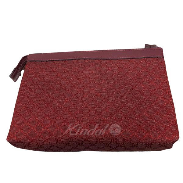 8045000779411 4 Celine Macadam Clutch Bag Red