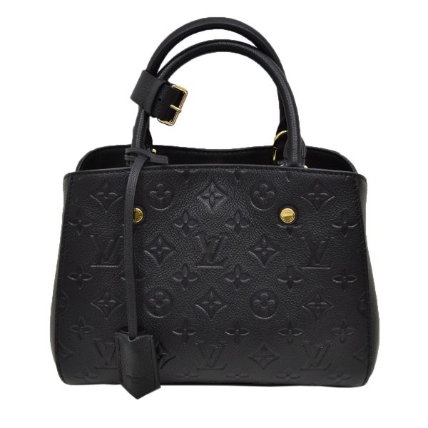 8066000200644 1 Louis Vuitton Montaigne BB 2way Bag Monogram Empreinte Black