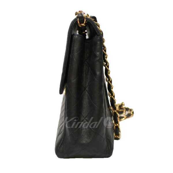 8073000127086 5 Chanel Big Matelasse Lamb Leather Chain Bag Black