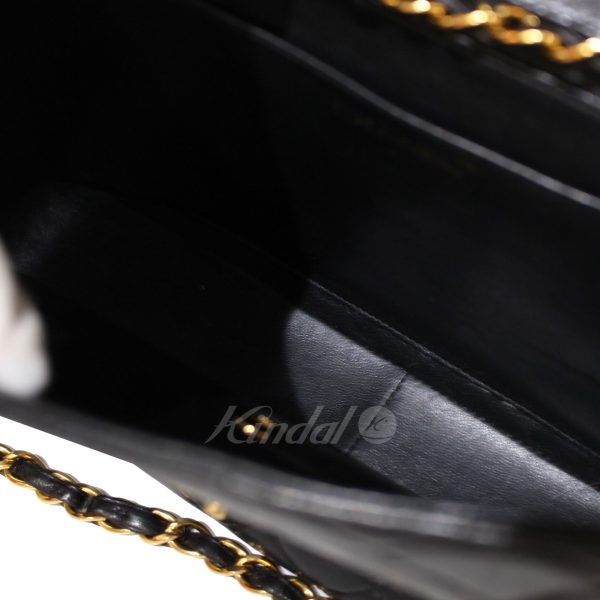 8073000127086 8 Chanel Big Matelasse Lamb Leather Chain Bag Black