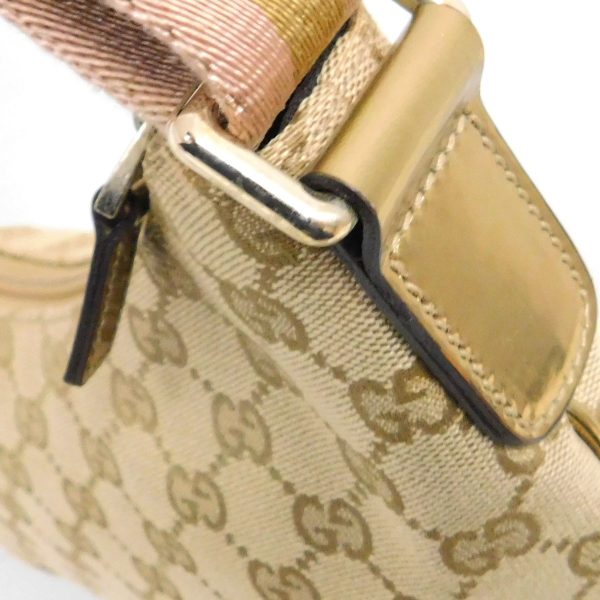 8075000076753 15 Gucci GG Canvas Shoulder Bag Gold