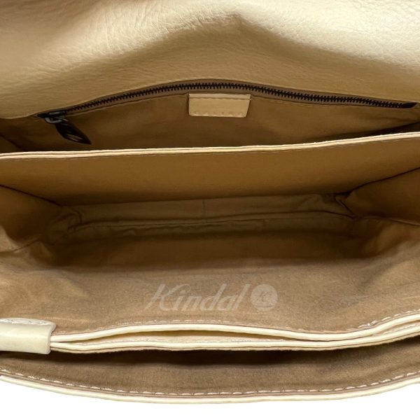 8080000306069 6 Celine Leather Handbag Ivory