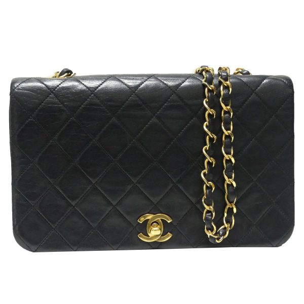 8081000035324 1 Chanel Cocomark Matelasse Chain Flap Shoulder Bag Black