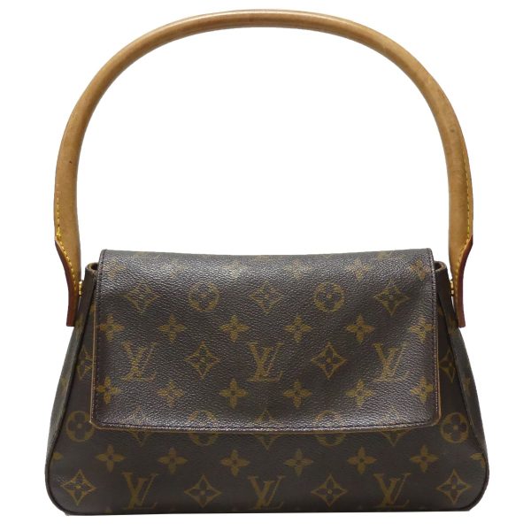 8081000043213 1 Louis Vuitton Monogram Mini Looping Shoulder Bag Brown