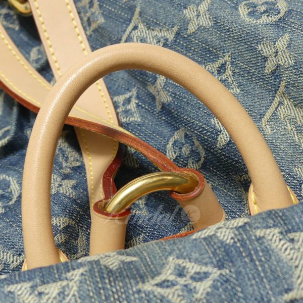 8081000056794 13 Louis Vuitton Monogram Denim Sack GM Blue