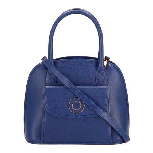 81799 1 Celine Leather 2 Way Bag Blue