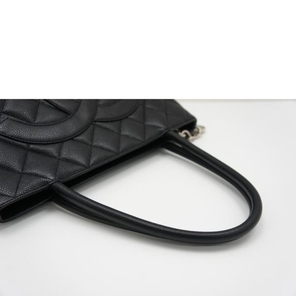 82684 4 Chanel Caviar Skin Reprint Tote Bag Black