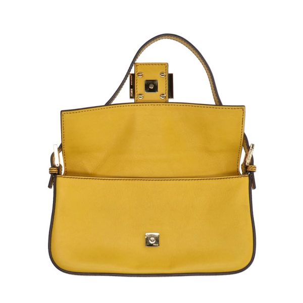 84202 3 Fendi Mamma Bucket One Shoulder Yellow