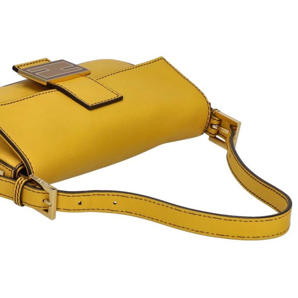 84202 5 Fendi Mamma Bucket One Shoulder Yellow