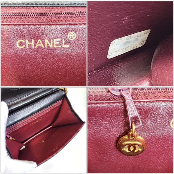 850 7 Chanel Matelasse Single Flap Push Lock Chain Shoulder Bag