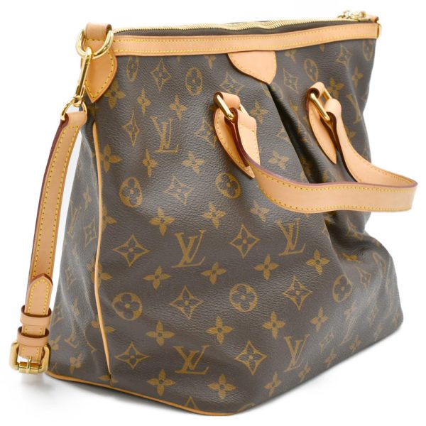 8523j280024 3 LOUIS VUITTON Palermo PM Monogram Shoulder Bag Brown