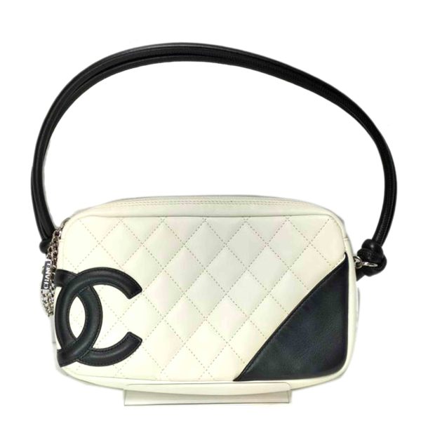 86015 1 Chanel Cambon Line Accessory Pouch Black