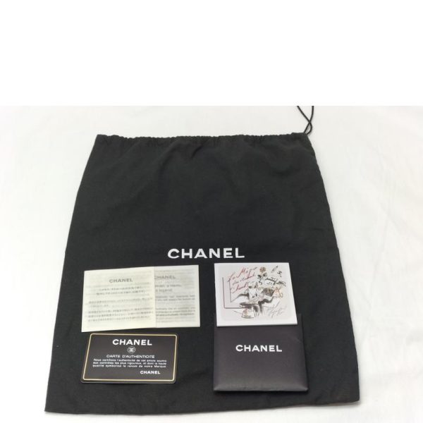 86015 10 Chanel Cambon Line Accessory Pouch Black