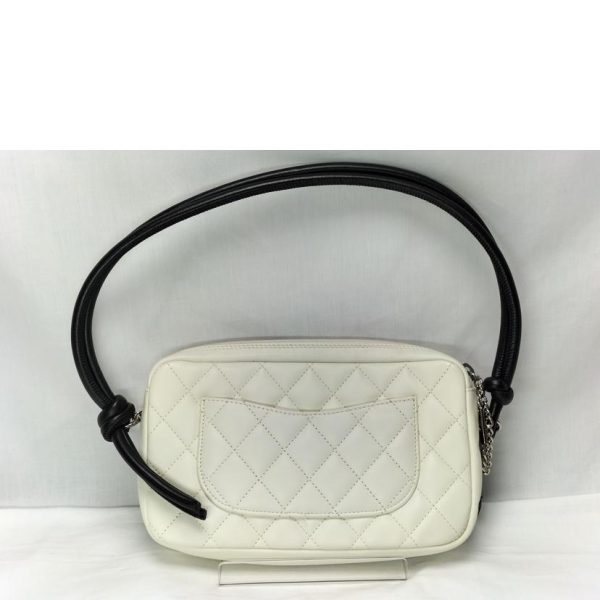 86015 2 Chanel Cambon Line Accessory Pouch Black