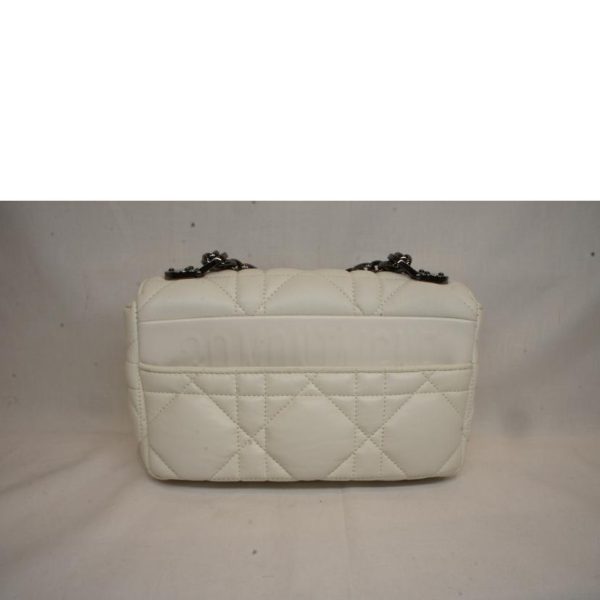 86785 2 Dior Caro Chain Shoulder Bag White