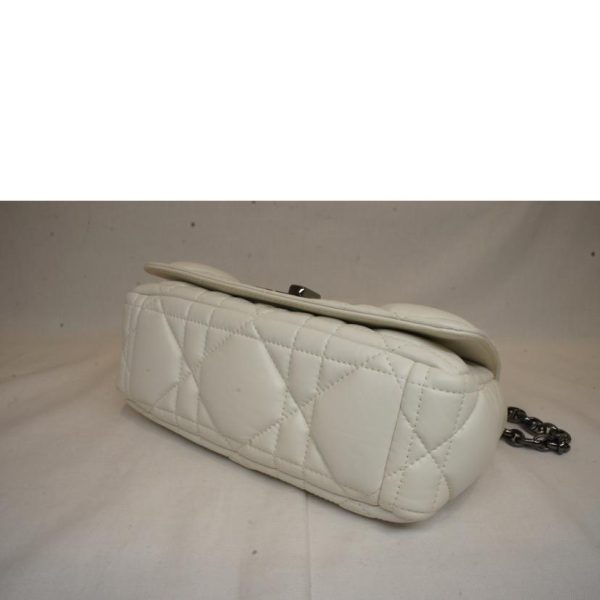 86785 3 Dior Caro Chain Shoulder Bag White