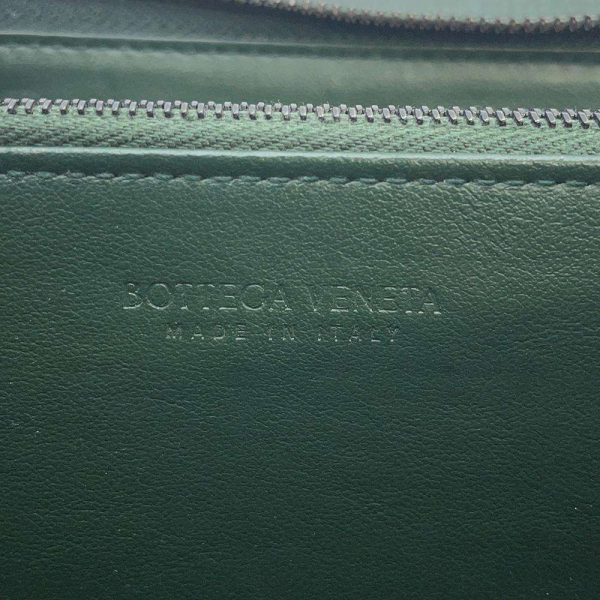 8796462 13 Bottega Veneta Intrecciato Round Zipper Long Wallet Rain Tree