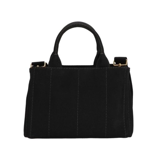 88534 2 Prada Canapa Tote Bag Black