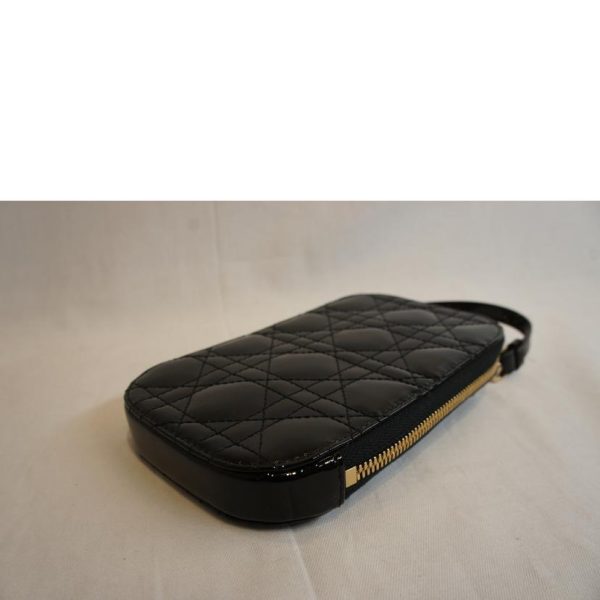 88710 3 Dior Lady Dior Enamel Phone Case Black