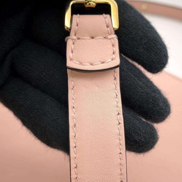 8883124 14 Fendi Peekaboo Versace Leather Handbag Pink