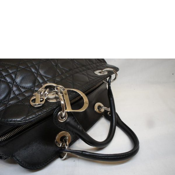 89410 4 Dior Lady Dior Lambskin Boston Bag