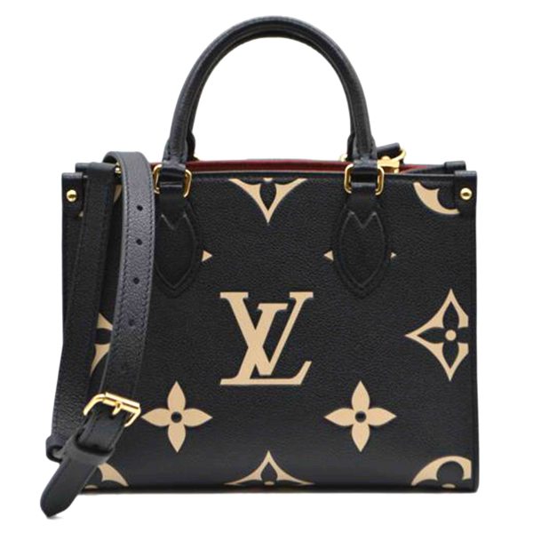 89559 1 Louis Vutton On The Go PM Monogram Le Enourante Bag Noir