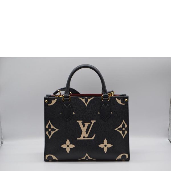 89559 2 Louis Vutton On The Go PM Monogram Le Enourante Bag Noir