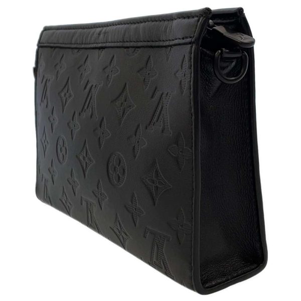 8955913 02 Louis Vuitton Monogram Shadow Gaston Wallet Black