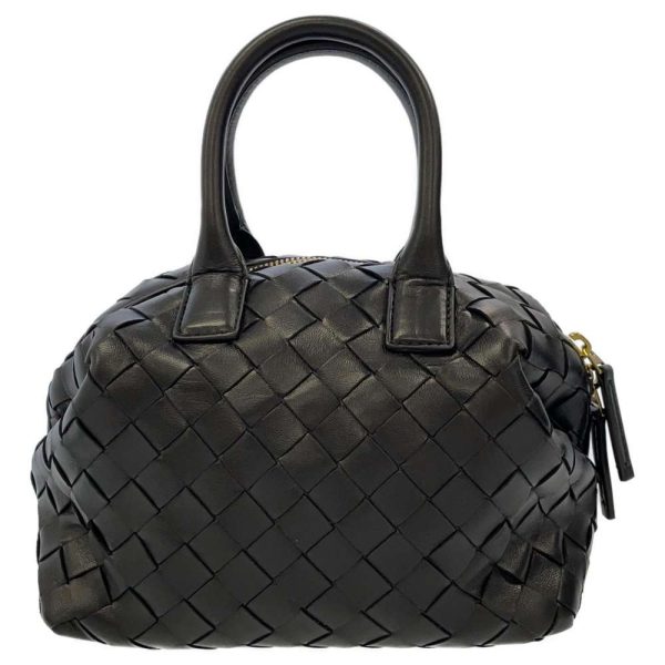 8995117 03 Bottega Veneta Intrecciato Mini Bowlet Shoulder Bag Black