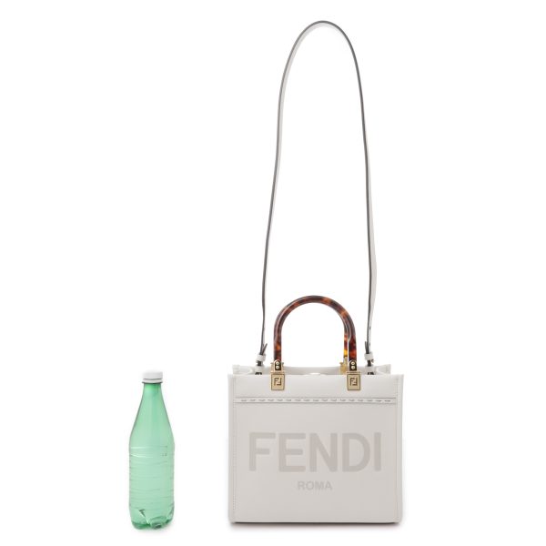 8bh394 abvl03 Fendi Sunshine Small Tote Bag White