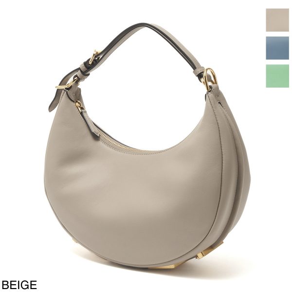 8br798 a5dy01 Fendi Fendigraphy Leather Handbag Creme