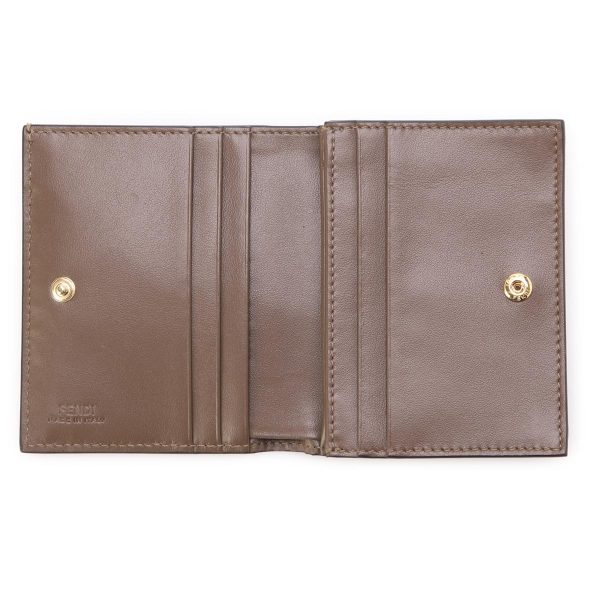 8m0420 aafm04 Fendi Bifold Wallet with Coin Purse Brown