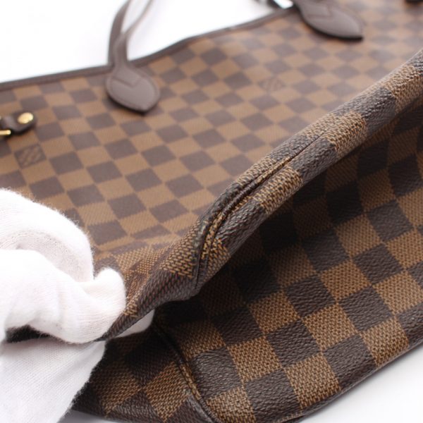 900706 7 Louis Vuitton Neverfull MM Shoulder Tote Bag Brown