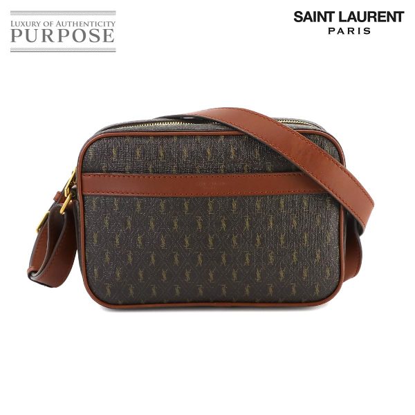 90236479 01 Saint Laurent Le Monogramme Camera Shoulder Bag Leather Chestnut