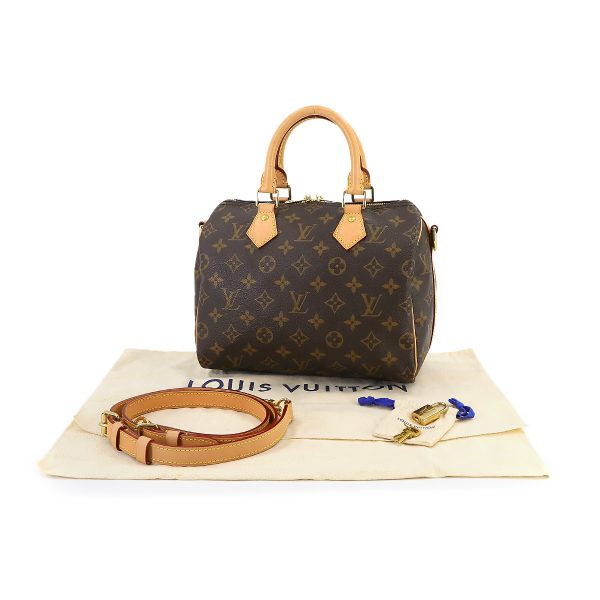 90236523 09 Louis Vuitton Speedy Bandouliere 25 Monogram Brown