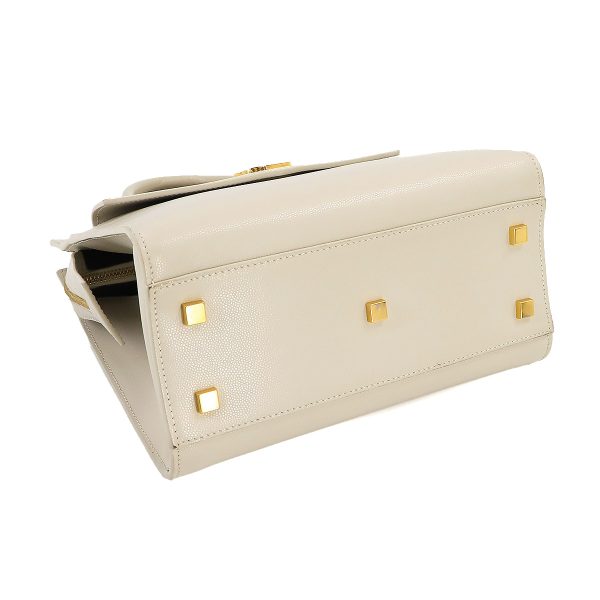 90237523 04 Saint Laurent 2Way Hand Shoulder Bag Leather Ivory