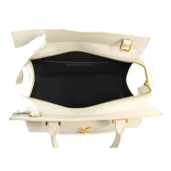 90237523 06 Saint Laurent 2Way Hand Shoulder Bag Leather Ivory