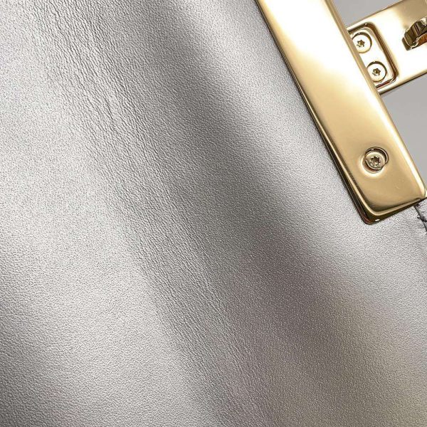 9032378 08 Gucci Padlock Chain Shoulder Bag Silver