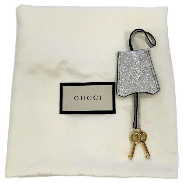 9032378 11 Gucci Padlock Chain Shoulder Bag Silver