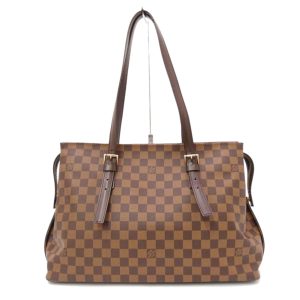 90834 1 Louis Vuitton Highbury Shoulder Bag PVC Coated Canvas Damier Brown