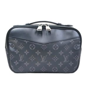 91070 1 Louis Vuitton Damier Rivera MM Bag Brown