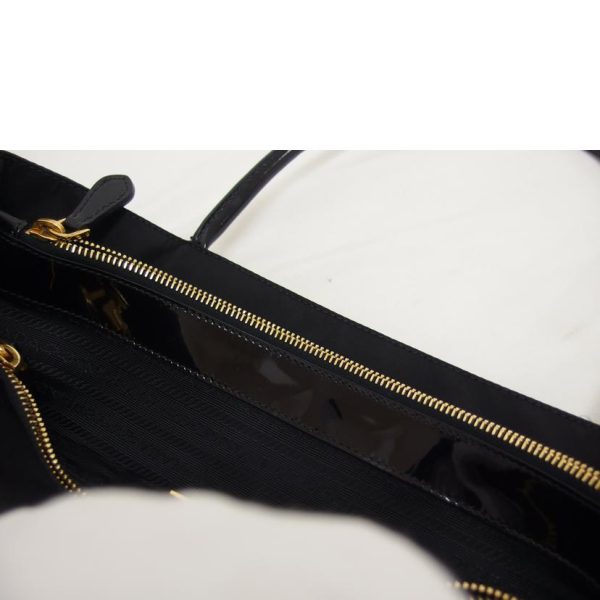 91367 9 Prada Tessuto Tote Bag Black