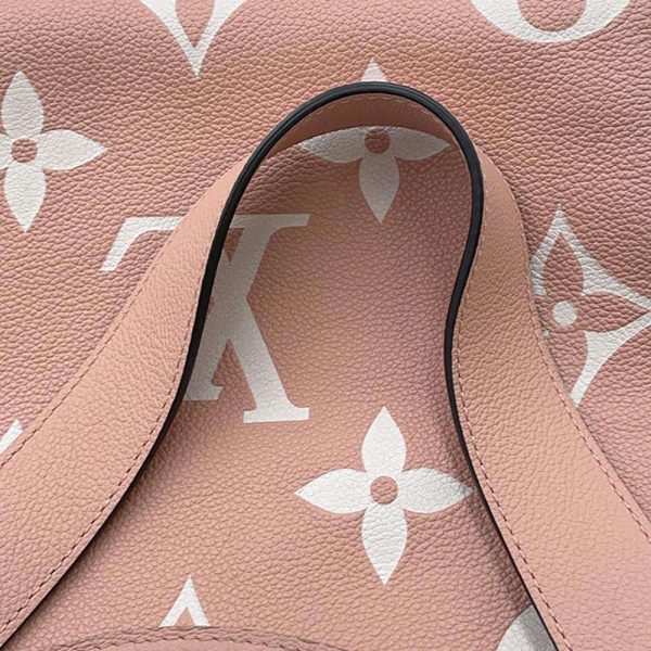 9158436 11 Louis Vuitton Monogram Empreinte Carryall Zip NM PM Shoulder Bag Pink