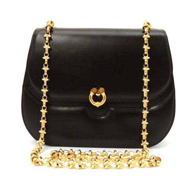 91638 1 Gucci Leather Chain Shoulder Bag