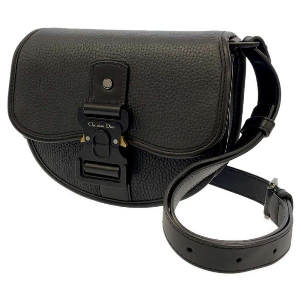 9163850 01 Christian Dior Gallop Shoulder Bag Black